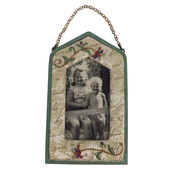 Hallmark Keepsake Ornament Photo Frame 2003 Quilt Of Memories Family Tree In Box - Picture 2 of 9